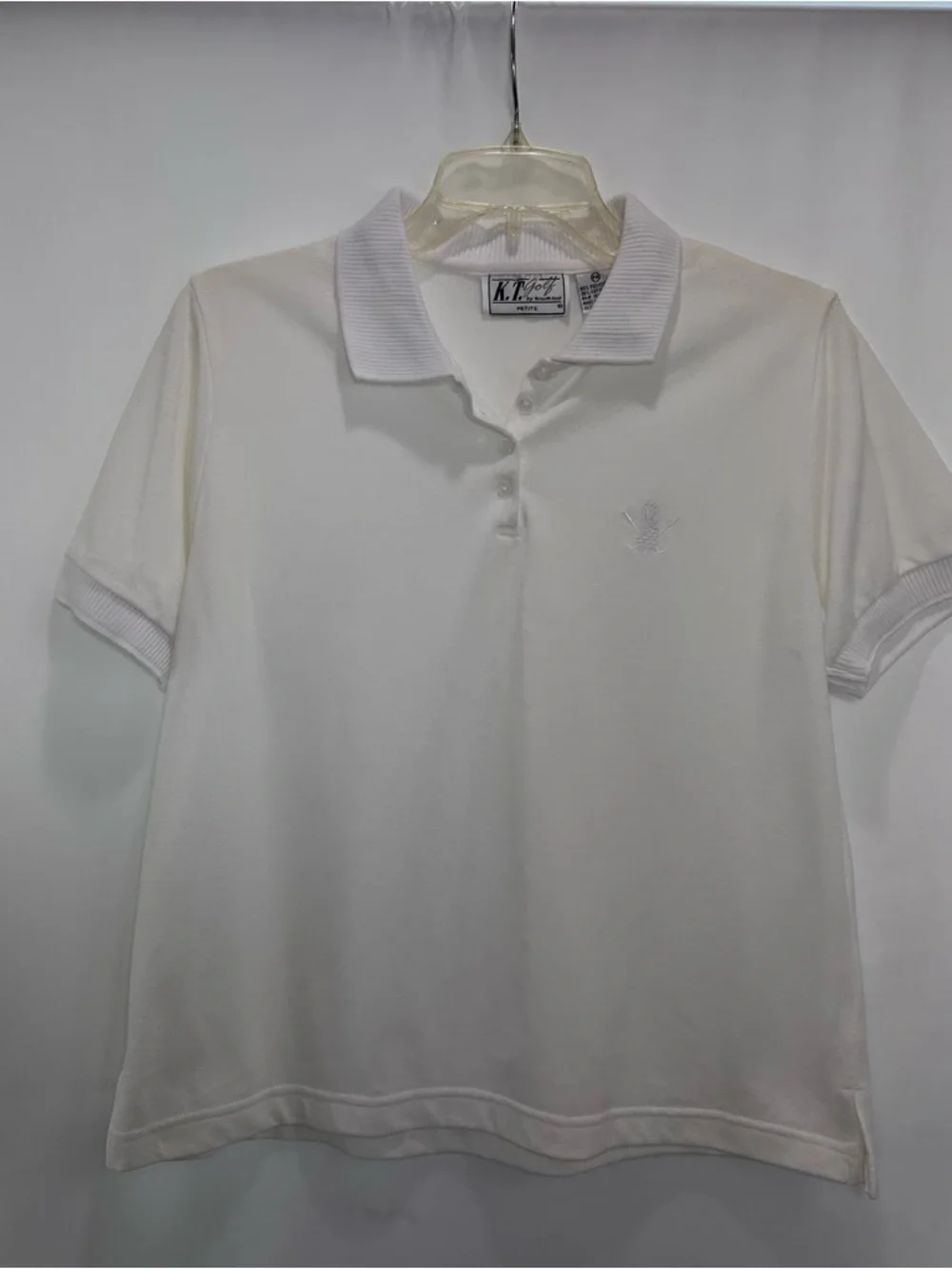 K.T. Sports White Polo Shirt